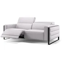 Sofanella 3-Sitzer Leder DELTONA, Relaxcouch, Designersofa, Designer Sofa, 3er Couch, Sofagarnitur weiß