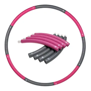 tianmi Komfortabler Massage-Hula Hoop, schwer und übergewichtiger, Abnehmbarer 2,3 kg-Reifen Rosagrau