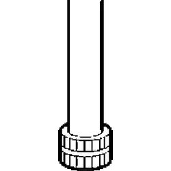 Hansa Anschlussrohr M10x1 - M14x1, 220 mm 59914041 M14x1, L=220