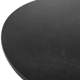 Beliani Gartentisch Ø 110 x 74 cm Schwarz