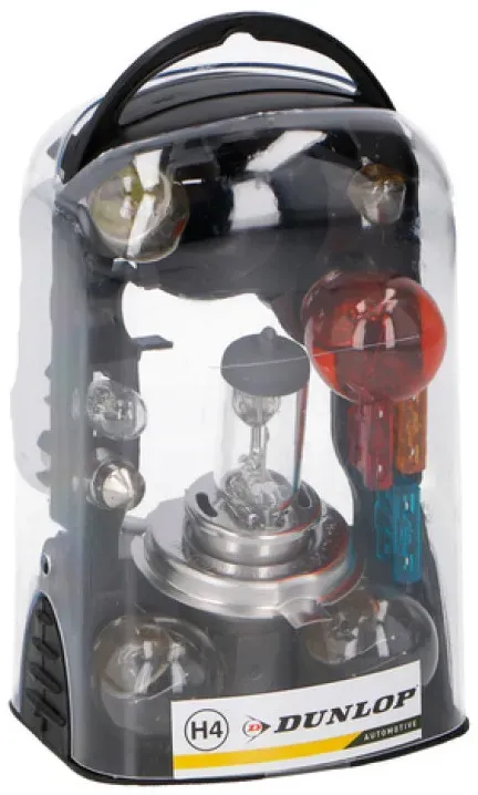 11-teiliges H4 12V-Notfall-Ersatzlampenset von Dunlop