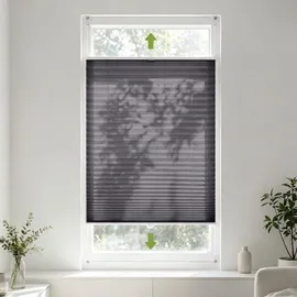salcar Plissee 60 x 130 cm grau