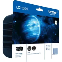 Brother LC-1280XLBK schwarz 2er Pack