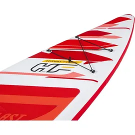 BESTWAY Hydro-Force SUP Paddle Board 381 x 76 x 15 cm rot/weiß