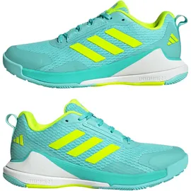 adidas Novaflight 2 Indoor Shoes, flash aqua/lucid lemon/cloud white 40 2/3