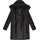 Ragwear Damen Wintermantel Steppmantel in Wolloptik mit Kapuze und hohem Kragen Jumana YOUMODO Black Gr. M - M