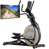 Skandika Crosstrainer Carbon P26-S/P30-S | Ellipsentrainer für zuhause, mit Steigung, bis 150 kg, 32 Widerstandsstufen, Bluetooth, App kompatibel | Fitnessgerät, Trainingsgerät für Ausdauertraining