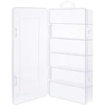 InLine Kleinteilebox, 6 Fächer, Abmessungen: 206x107x33mm, transparent