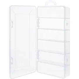 InLine Kleinteilebox, 6 Fächer, Abmessungen: 206x107x33mm, transparent