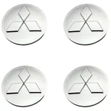 Auto Nabendeckel für Mitsubishi Mirage 2019-2023, Nabenkappen Felgendeckel Radnabenabdeckung Felgenkappen Radnabendeckel Radnabenkappen Wheel Caps ABS Ersetzen Zubehör 4PCS,60MM-Silver-B