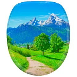 Sanilo WC-Sitz, BxL: 37,7 x 47 cm, Alpen - blau