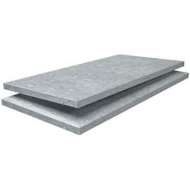 SCHULTE Regalwelt Schulte Set 1 Steckregal und 1 Anbauregal Verzinkt 180 cm x 240 cm x 35 cm