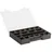 Plast Team Sortimentskasten grau Deckel transparent Kleinteile Box Aufbewahrung