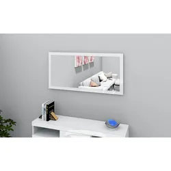 Spiegel BORCHARDT MÖBEL "Panama", weiß (weiß hochglanz), B:123cm H:60cm, Glas, Spiegel, Rahmen