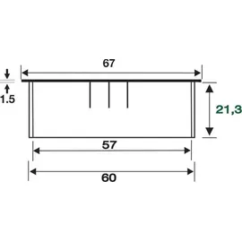 BMB Kabeldf.EXIT R Zamak VA Optik EL.-D.60mm BMB