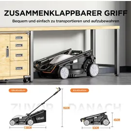 LiTHELi U20 Akku-Rasenmäher inkl. 1 x 4,0 Ah Akku