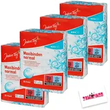 Jeden Tag Maxibinden Normal 20 stk. ohne Flügel | 7,5mm Dicke, sicher mit Wäscheschutzfolie, frei von Parfum und Farbstoffen (Maxibinden Normal, 4er Pack)