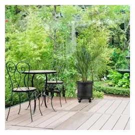 Relaxdays Pflanzenroller ausziehbar 2er Set bis 43 cm Ø schwarz