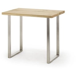 MCA Bartisch Castello 120 x 80 cm Holz Braun, Weiß Eiche