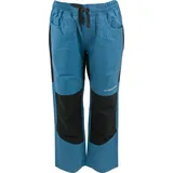 ALPINE PRO SPORTSWEAR & EQUIPMENT Alpine PRO DERAKO Jungen Wanderhose, Outdoorhose, Freizeit Hose, Trekkinghose Baumwollhose, Verstellbare Taille, Kinderhose mit Taschen, Blaue Hose (152-158) - 152-158