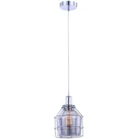 GLOBO - Hängelampe Chrom Glas Hängelampe Metallgeflecht Lampen Esszimmer