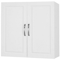 SoBuy Hängeschrank »FRG231« Badschrank Küchenschrank Medizinschrank mit 2 Türen weiß