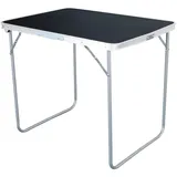 Mojawo XL Aluminium Campingtisch Klapptisch Gartentisch Camping mit Tragetriff Reisetisch 80x60x68cm Schwarz