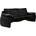 PLACES OF STYLE Couch 2-Sitzer Schwarz