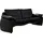 PLACES OF STYLE Couch 2-Sitzer Schwarz