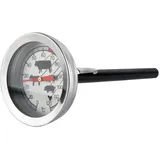 Grillthermometer ,Fleischthermometer Analog Edelstahl mit Kappe für die Sonde