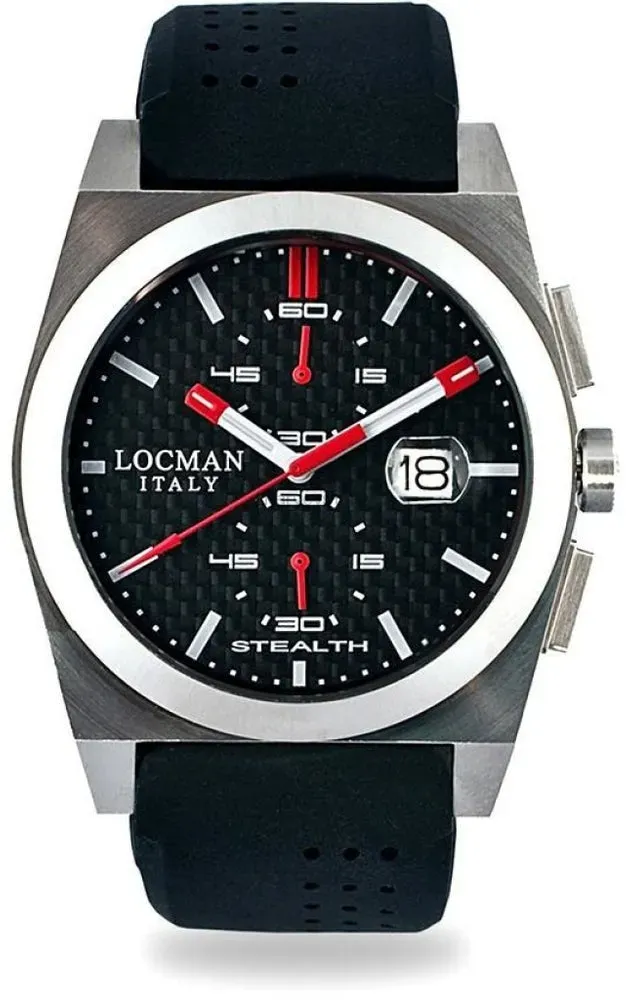 Locman Stealth Mens 020200CBFRD1GOK Quartz Watch