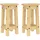 vidaXL Barhocker 2 Stk. Massivholz Kiefer
