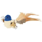 Trixie Vogel mit Federn, Plüsch, 8 cm
