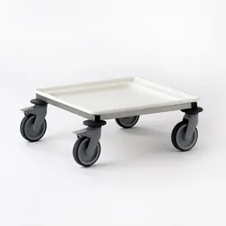 Tournus Transportwagen / Rollgestell mit ABS Platte für Körbe 500x500mm für Geschirr + Gläser