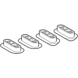 Geberit Set Puffer für WC-Sitz 598014000 Service Kit, +/- 2mm, je 2 St.