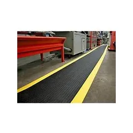 COBA Europe Arbeitsplatzmatte PVC 1 m x 1200 mm Schwarz/Gelb