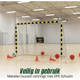 Umbro Fußballtor Schwarz/Gelb 300 x 200 x 90 cm