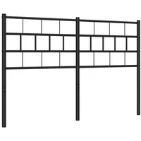 VidaXL Kopfteil Metall Schwarz 135 cm - Schwarz