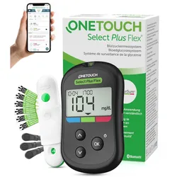 OneTouch Select Plus Flex Blutzuckermessgerät mg/dL 1 St