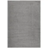 vidaXL Teppich Shaggy Hochflor Grau 140x200 cm