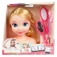 Toi-Toys LAUREN Styling-Kopf für Mädchen – Frisierkopf mit Bürste