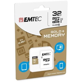 Emtec microSDHC Gold+ 32GB Class 10 + SD-Adapter