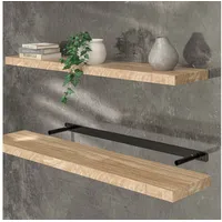 CASARIA Wandregal Hängeregal 110 x 3,8 x 23 cm Beige