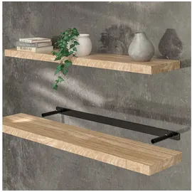 CASARIA Wandregal Hängeregal 110 x 3,8 x 23 cm Beige