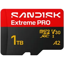 SanDisk Extreme Pro microSDXC UHS-I U3 V30 A2 1 TB + SD-Adapter