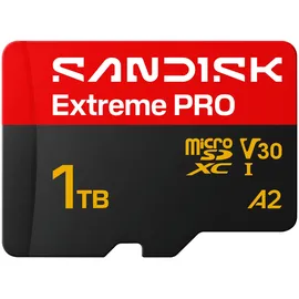 SanDisk Extreme Pro microSDXC UHS-I U3 V30 A2 1 TB + SD-Adapter