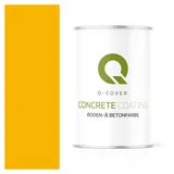 Q-COVER Bodenfarbe Betonfarbe Gelb 0,9L Garagenboden Bodenbeschichtung für Innen Kellerfarbe Fußbodenfarbe