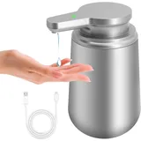 Automatischer Seifenspender (400 Ml), Edelstahl, Mit Sensor, Infrarot-seifenspender, Bewegungssensor, Usb-c-ladeanschluss, Elektrisch, Für Küche Und Bad