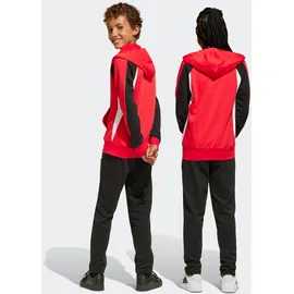 adidas Kinder Trainingsanzug J Colorblock FT Tracksuit JD0969 152 - Pure Ruby/Black/White - 152