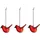 Iittala - Toikka Glasvogel Mini- rot (3er-Set)